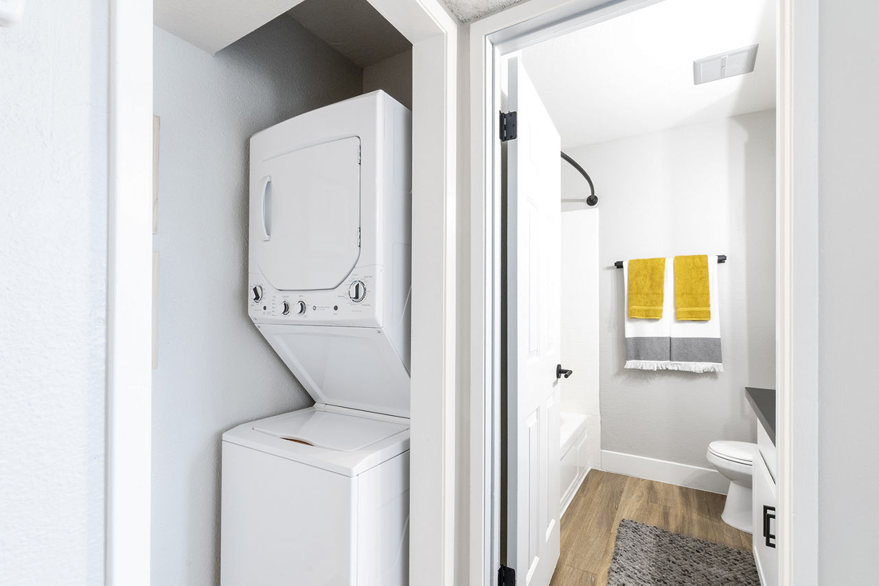 Laundry room at The Luxe