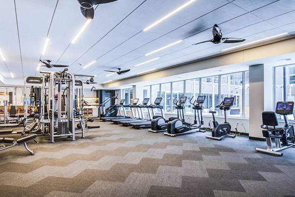 fitness center at The Fenley Apartments