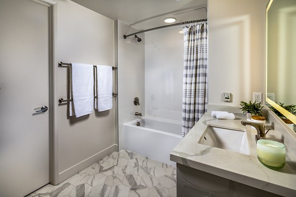 bathroom at Junction Santa Monica Apartments