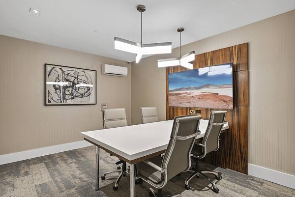 clubhouse/meeting facility at Element SouthPark Apartments