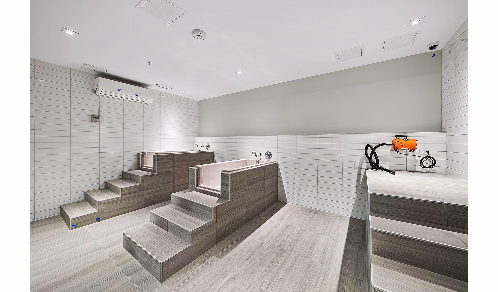 Convenient dog wash station at Element SouthPark Apartments, ideal for pet-friendly living