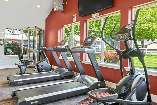 State-of-the-art fitness center with modern equipment at Miro Apartments, ideal for residents seeking an active lifestyle