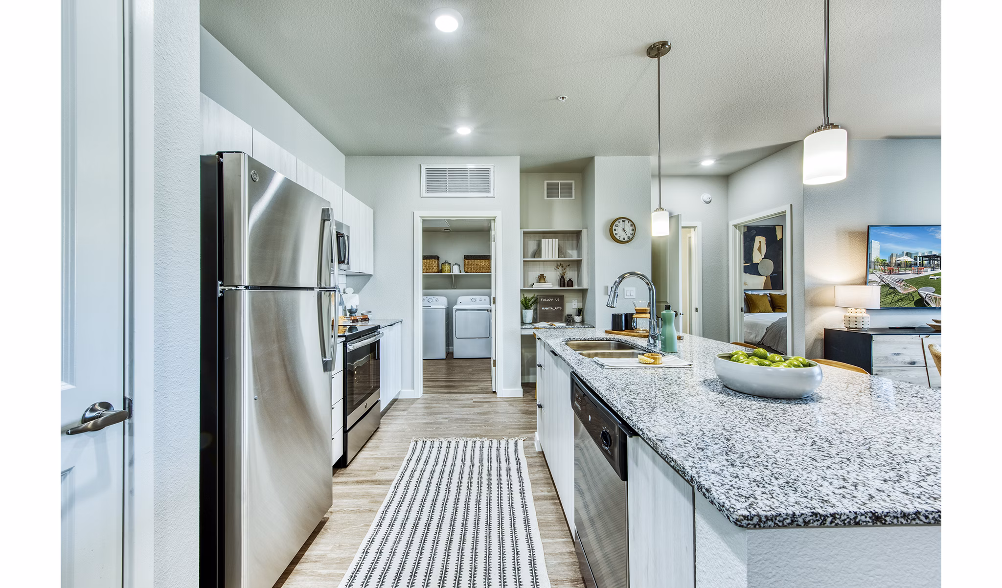 kitchen at Amiya Apartments 