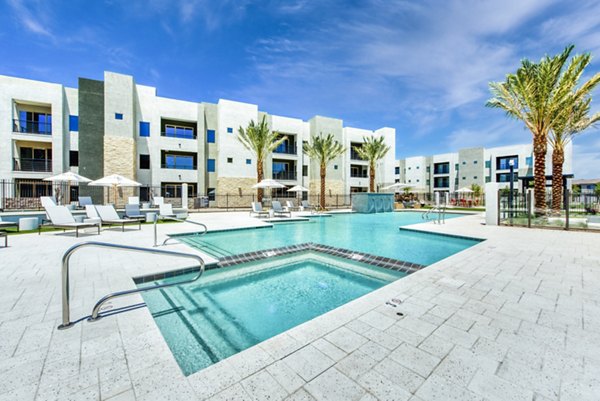 pool at Amiya Apartments