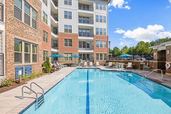 Rooftop pool offering luxury leisure at Overture Cary Apartments