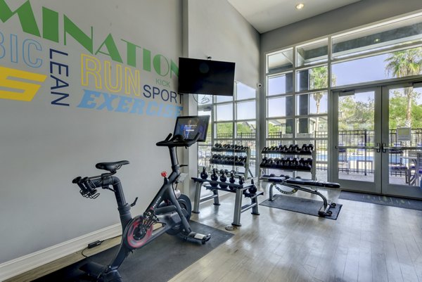 fitness center at Sage Apartments