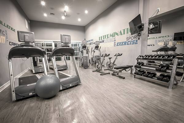fitness center at Sage Apartments