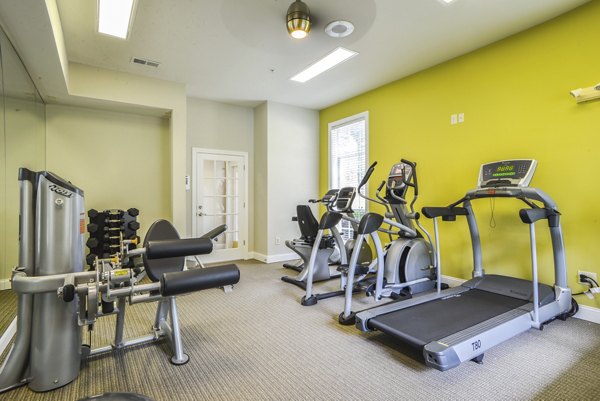fitness center at Shiloh Green Apartments