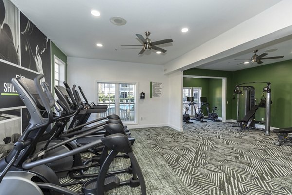 fitness center at Shiloh Green Apartments