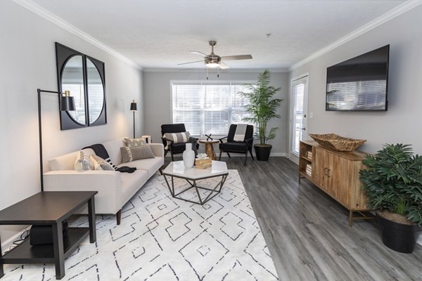 living room at Shiloh Green Apartments