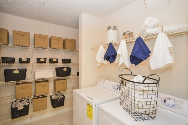 laundry room at Shiloh Green Apartments