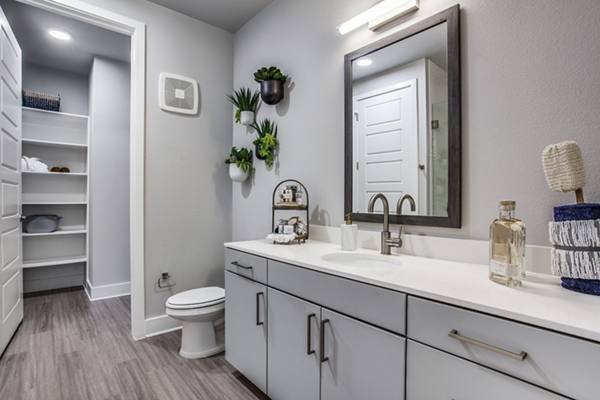 bathroom at Trailhead Apartments