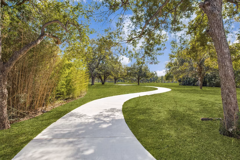 Trailhead Apartments: Scenic hiking trail at luxury Greystar community