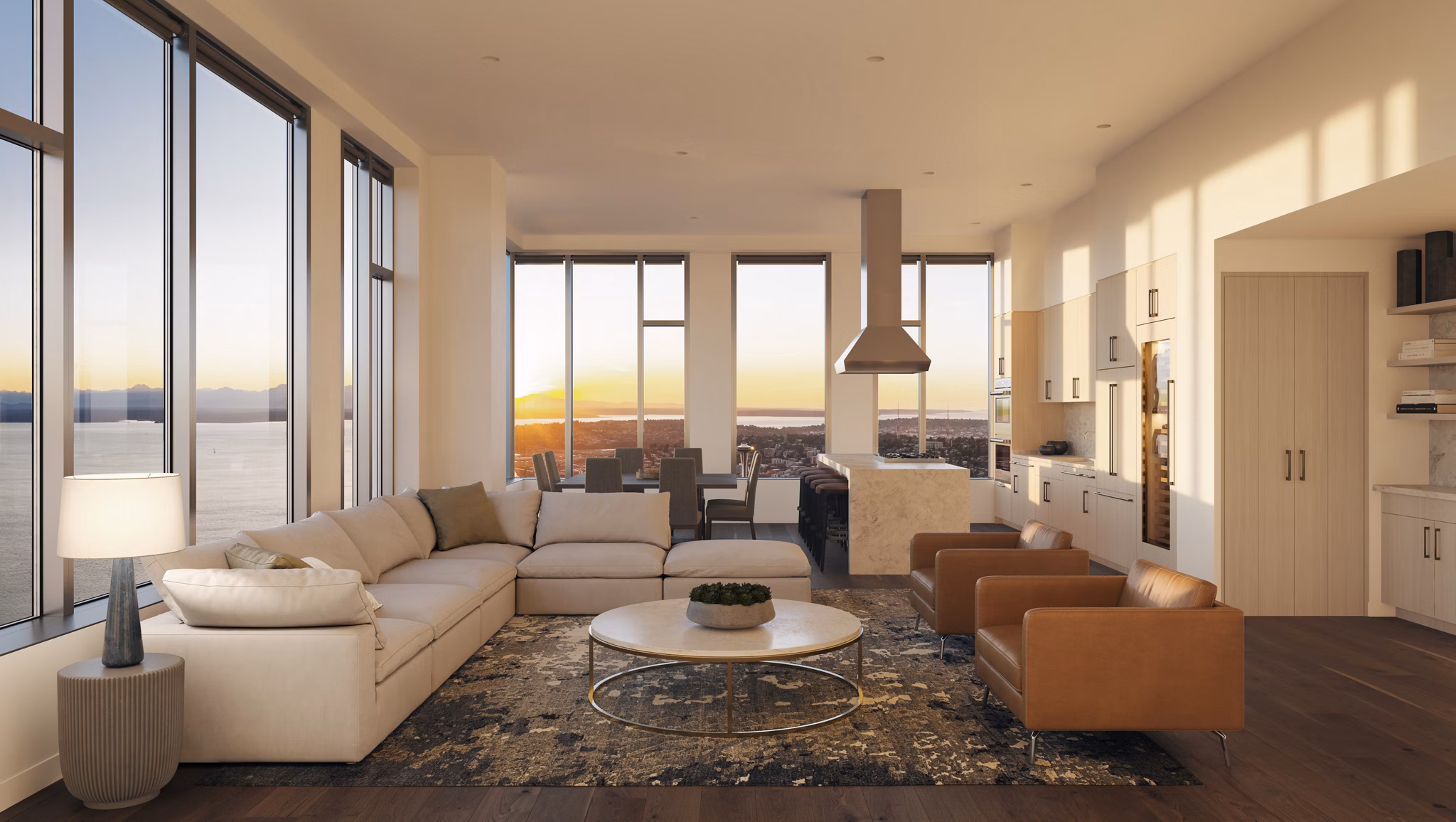 rendering at The Residences at Rainier Square Apartments