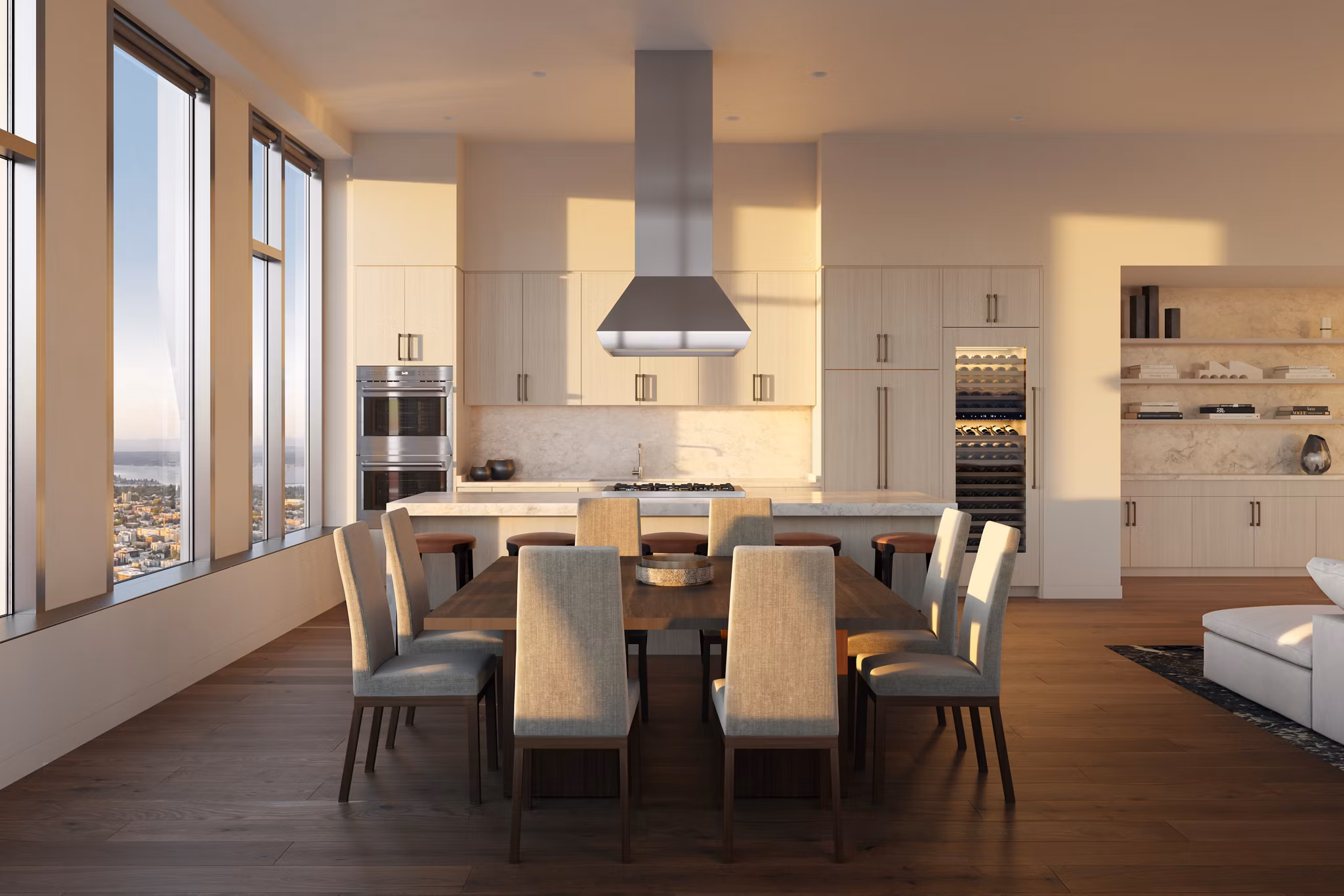 rendering at The Residences at Rainier Square Apartments
