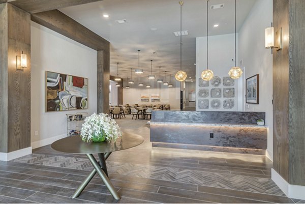 Cozy clubhouse with modern decor at Album Keller Ranch Apartments