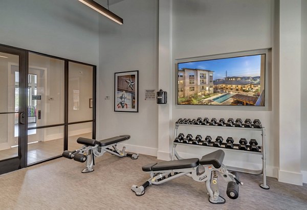 fitness center at Album Keller Ranch Apartments