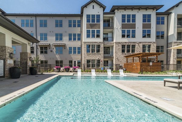 pool area at Album Keller Ranch Apartments