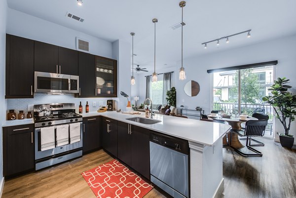 kitchen at Mezzo Kirby Med Center Apartments