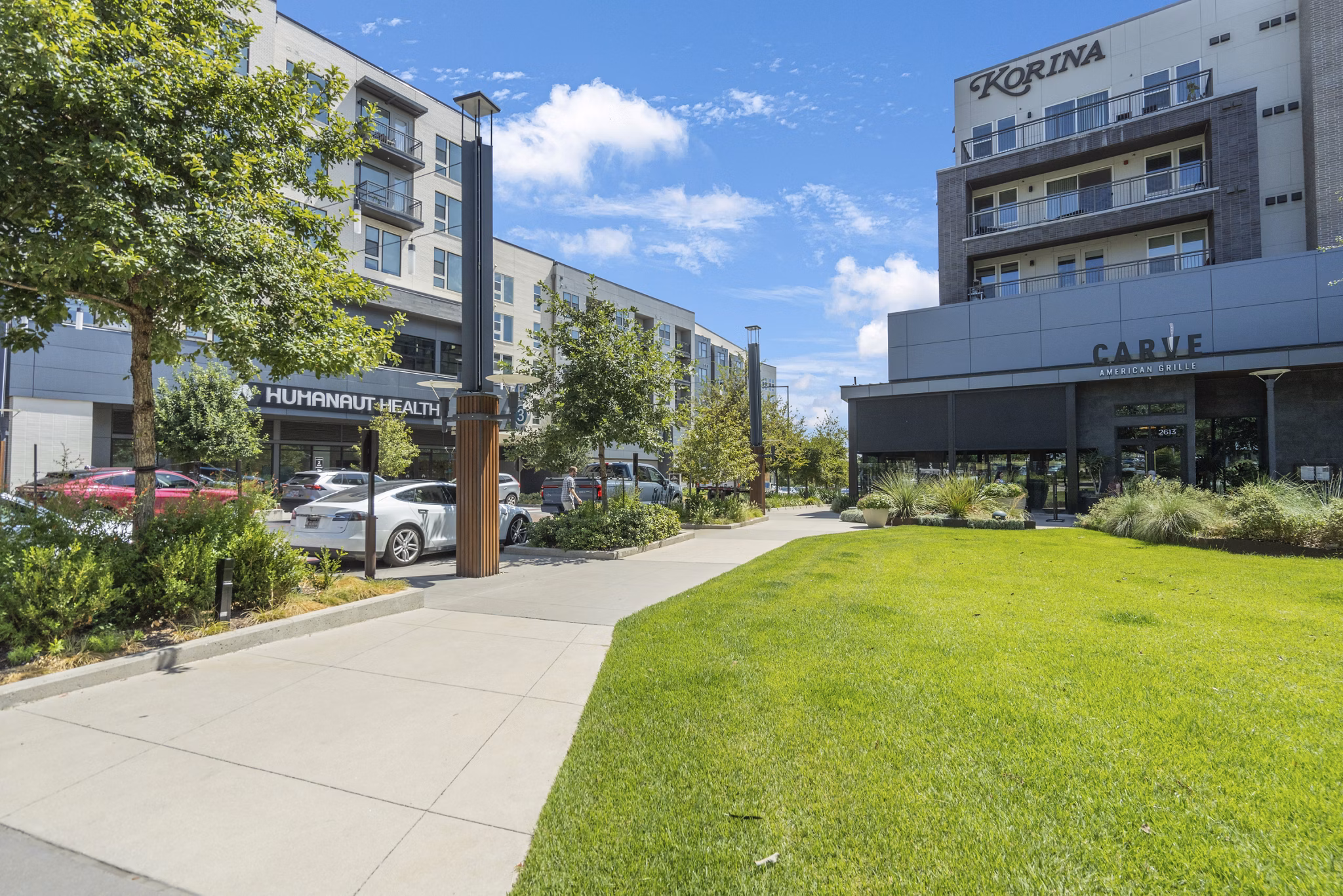 building/exterior at Korina at the Grove Apartments