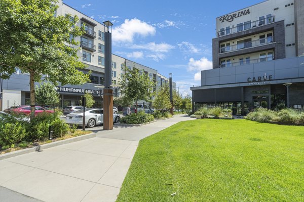 building/exterior at Korina at the Grove Apartments