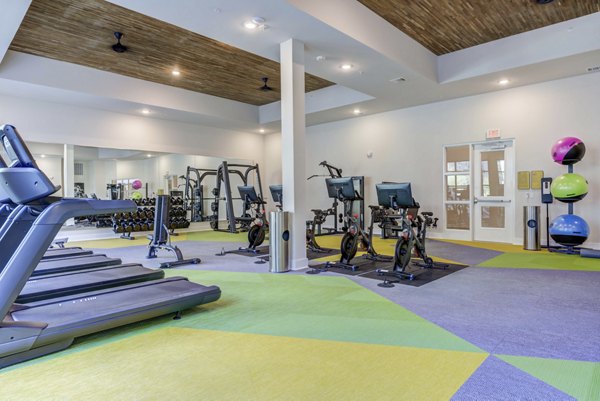State-of-the-art fitness center with modern equipment at Alder Apartments, ideal for luxury living residents