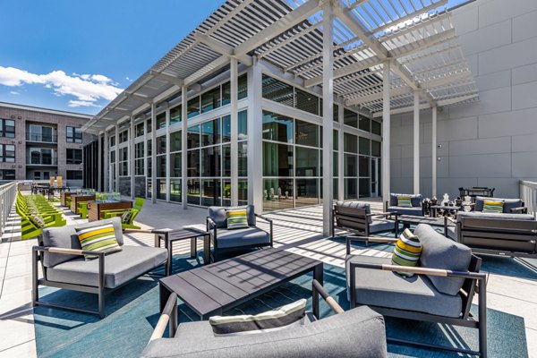 patio at Korina at the Grove Apartments