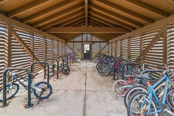 bike storage at Willamette Gardens Apartments