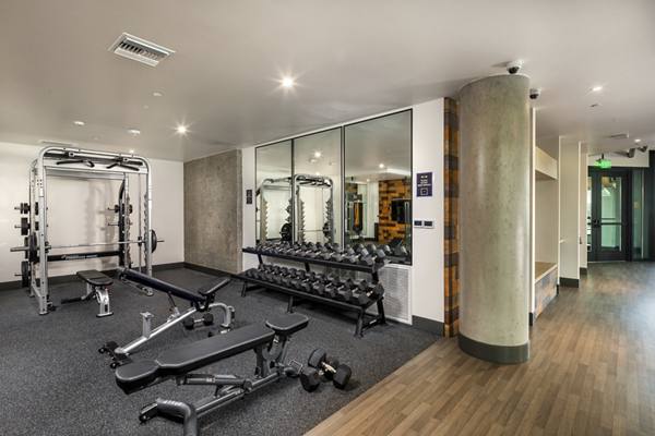 fitness center at Rise Hollywood Apartments