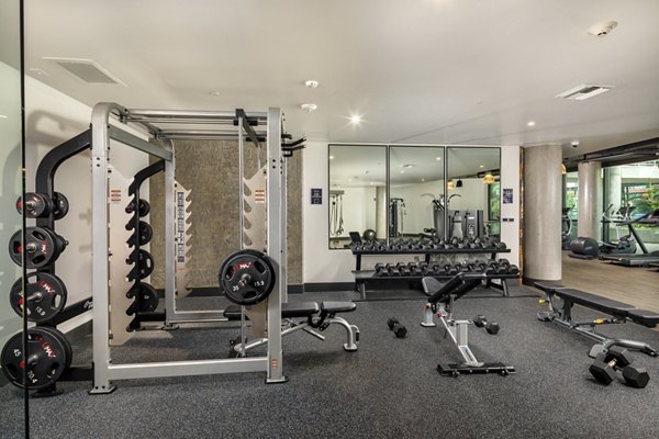 fitness center at Rise Hollywood Apartments