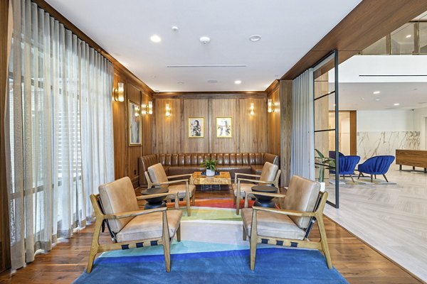 Elegant clubhouse with modern furnishings at The Westcott Apartments