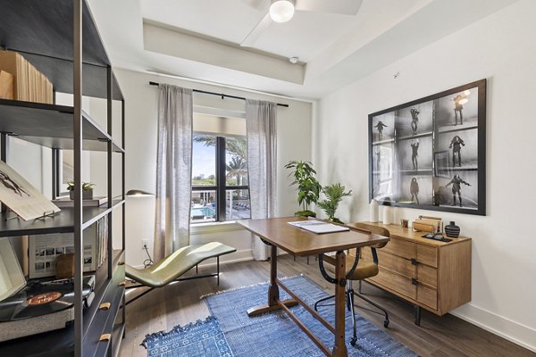 Spacious, modern kitchen with stainless steel appliances at The Westcott Apartments