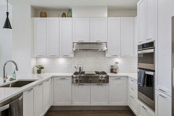 kitchen at The Westcott Apartments