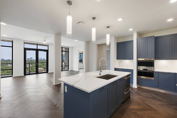 kitchen at The Westcott Apartments