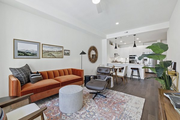 living room at The Westcott Apartments