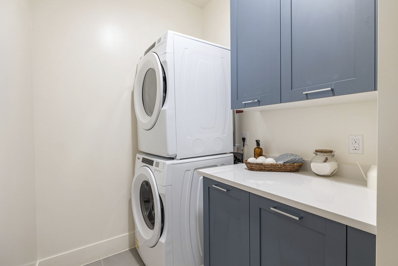 Laundry room at The Westcott