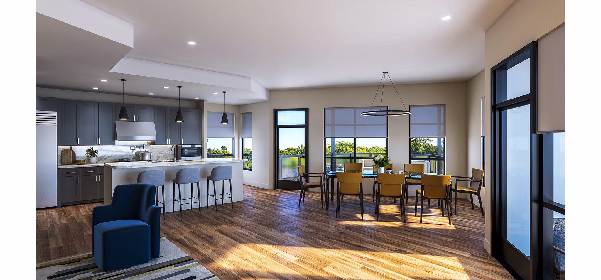 rendering at The Westcott Apartments