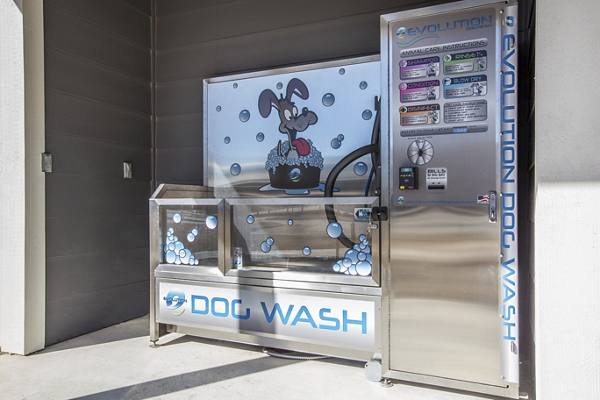 dog wash station at Roots at Waco Apartments