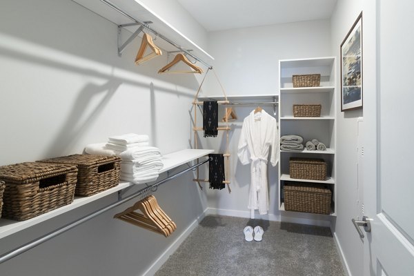 closet at Overture Powers Ferry Apartments