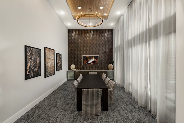 Modern meeting facility with ample seating at Overture Powers Ferry Apartments