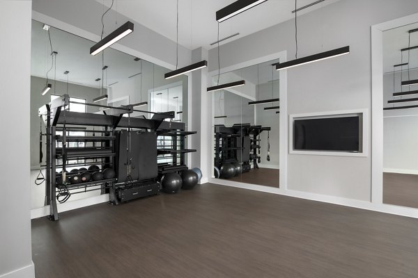 fitness center at Overture Powers Ferry Apartments