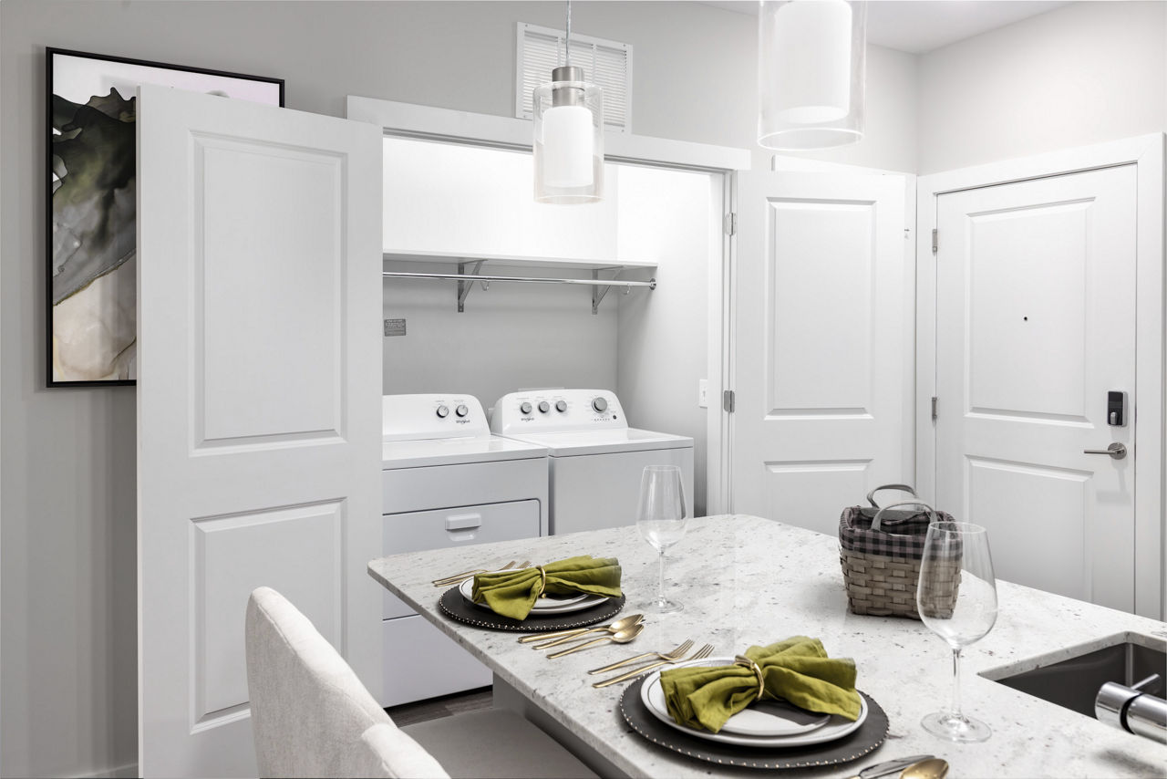 Laundry room at Overture Powers Ferry