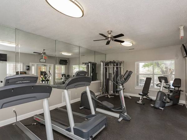 fitness center at Avana Bellevue Apartments