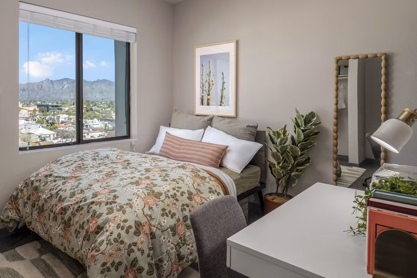 bedroom at Union on 6th Apartments