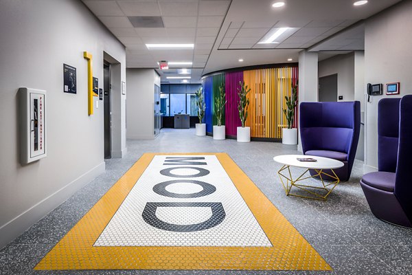 lobby at Union on 6th Apartments