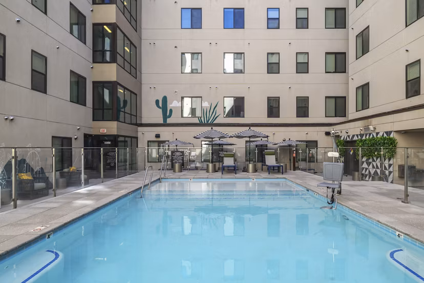 pool at Union on 6th Apartments