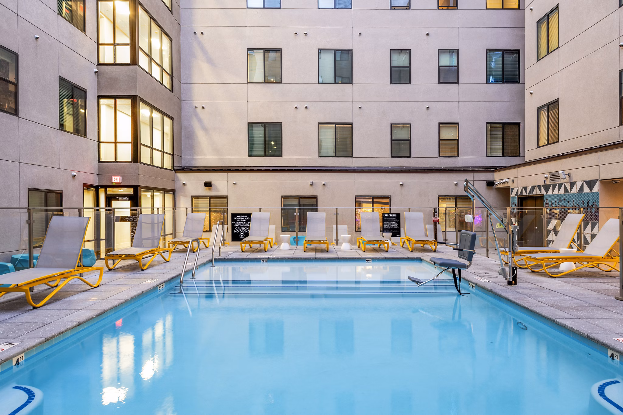 pool at Union on 6th Apartments