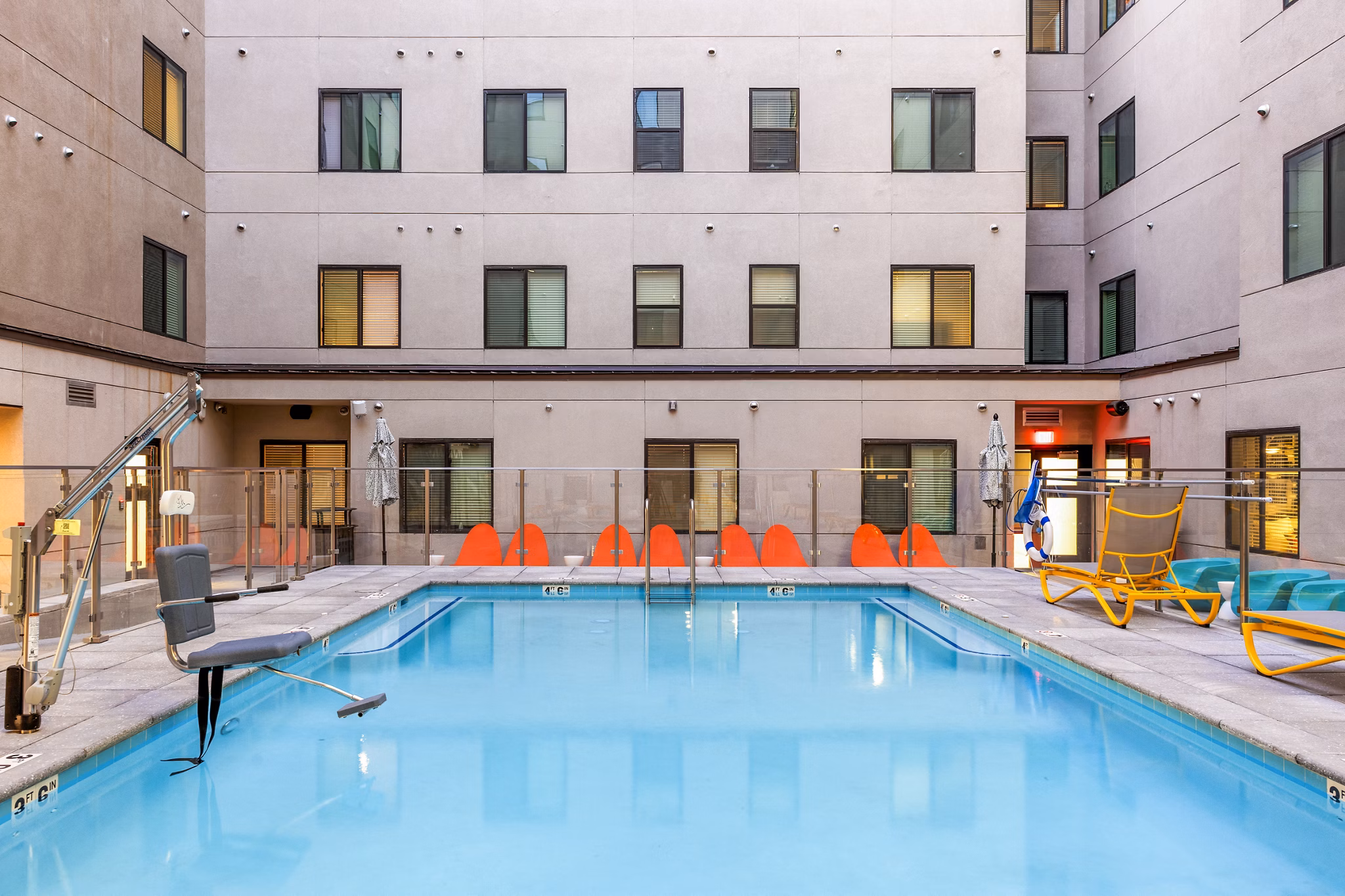 pool at Union on 6th Apartments