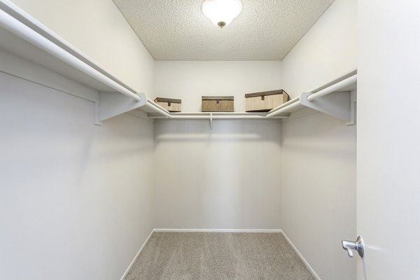 bedroom closet at Colony Parc Apartments