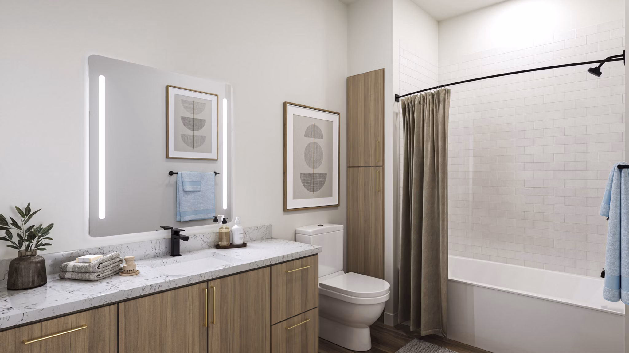 bathroom at Colony Parc Apartments